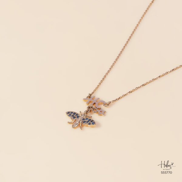 Hebes Blue Bee Necklace 555770
