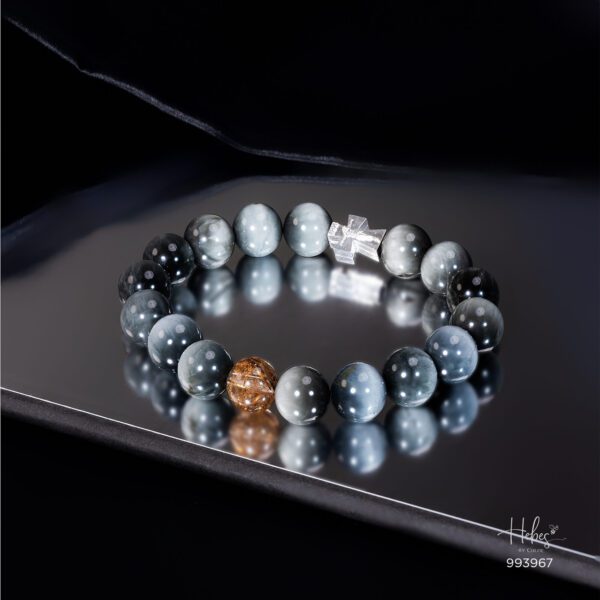 The Emperor Tiger Eye with Brown Rutilated Quartz Bracelet 993967