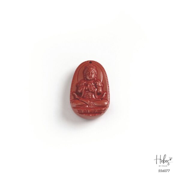 Cinnabar Vairocana Buddha Pendant 556077
