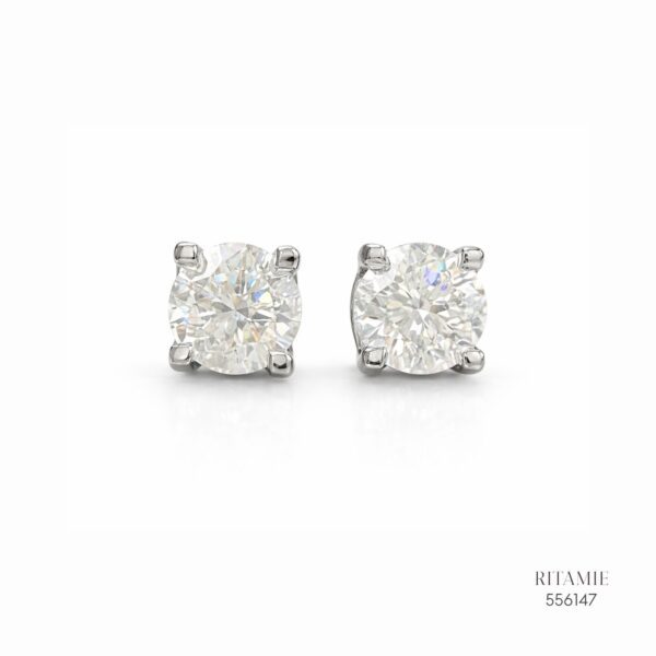 The Pure Radiance Silver Moissanite Studs 556147