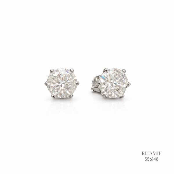 The Pure Radiance Silver Moissanite Studs 556148