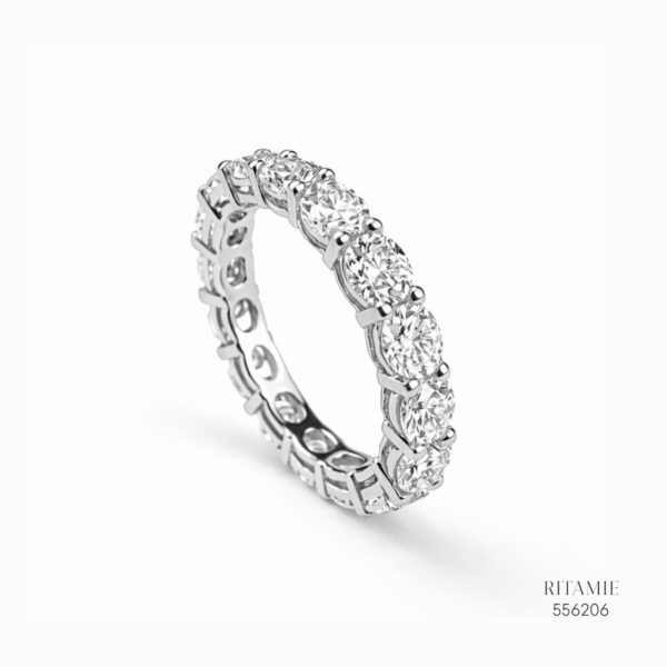 Eternal Brilliance Silver Moissanite Ring 556206