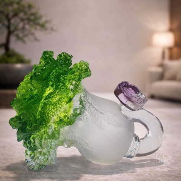 Crystal Feng Shui Wealth Cabbage Hu Lu Statue 994507