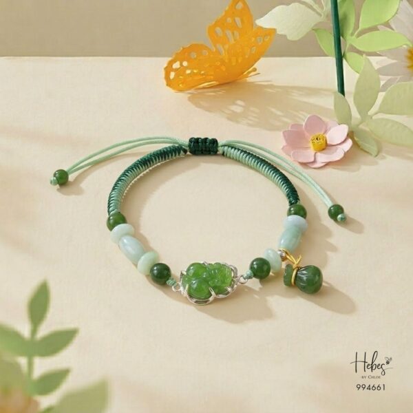 Mantra Jade Pixiu & Lu Feng Guardian Bracelet 994661