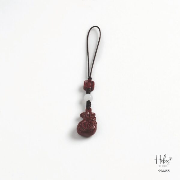 Cinnabar Wealth Pouch Charm 994455