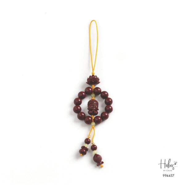 Cinnabar Buddha & Koi Hanging Charm 994457