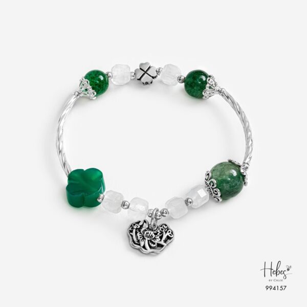 Prosperity Star Agate Longevity Lock Bracelet 994157