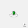 Emerald 14K Gold Diamond Ring HC550163