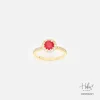 Ruby 14K Gold Diamond Ring HC550221